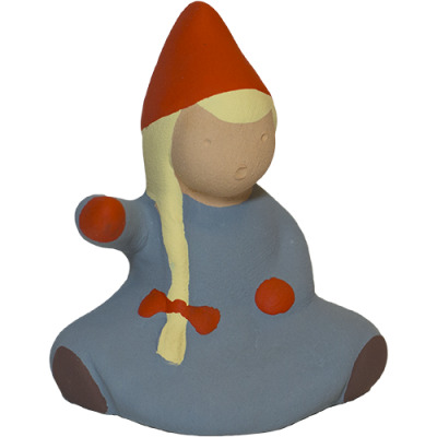 Tomteflicka sittande